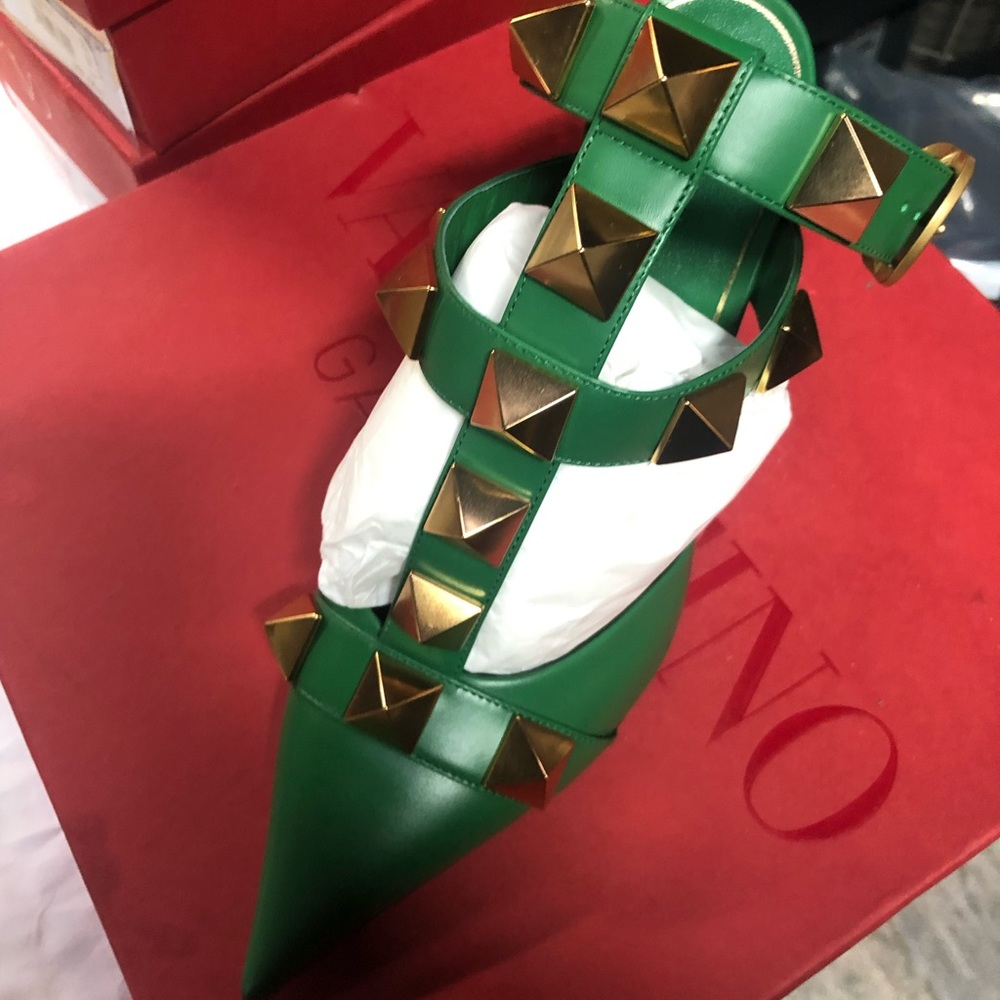 Green Valentino Heels Women’s Euro 38